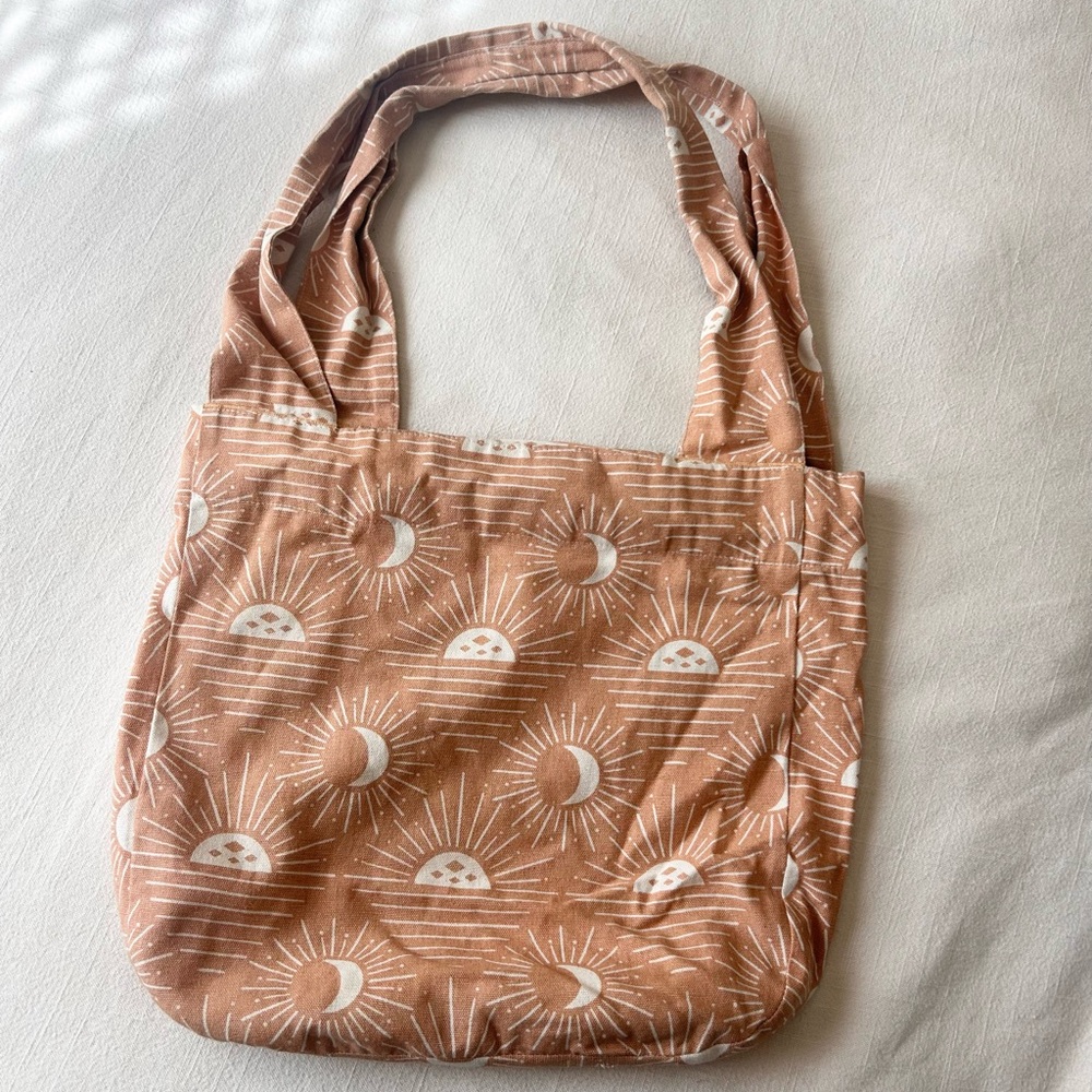 Orange tote bag